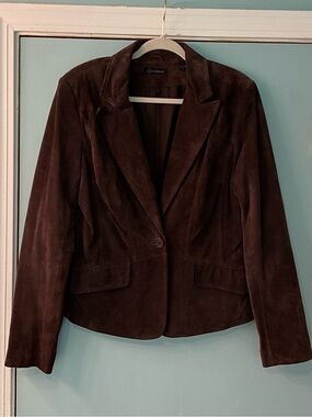 Context Chocolate Brown Suede Jacket